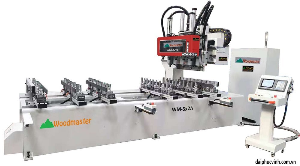 MÁY PHAY MỘNG ÂM CNC 10 ĐẦU 3200MM WM-5X2A